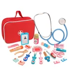 Детская деревянная имитация врача, Реалистичная инъекция, ролевая игра, развивающая игрушка для детей, ролевая игра, подарок