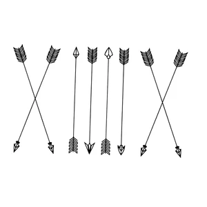 Водостойкие Временные татуировки со стрелками, мужские Красивые боевые татуировки со стрелками, временные татуировки с хной, наклейки, блестящий татуировочный набор