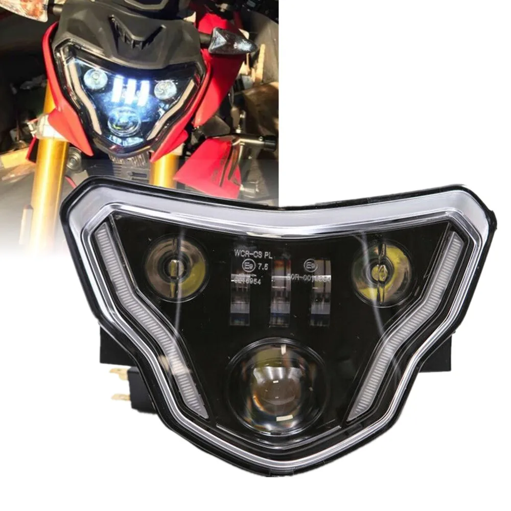 Светодиодные фары для мотоцикла 100 Вт для BMW G310GS G310R G 310 GS R 310GS 2016 2017 2018, фары с комплектом дьявольских глаз в сборе Светодиодные фары для мотоцикла 100 Вт для BMW G310GS G310R G 310 GS R 310GS 2016 2017 2018, фары с комплектом дьявольских глаз в сборе