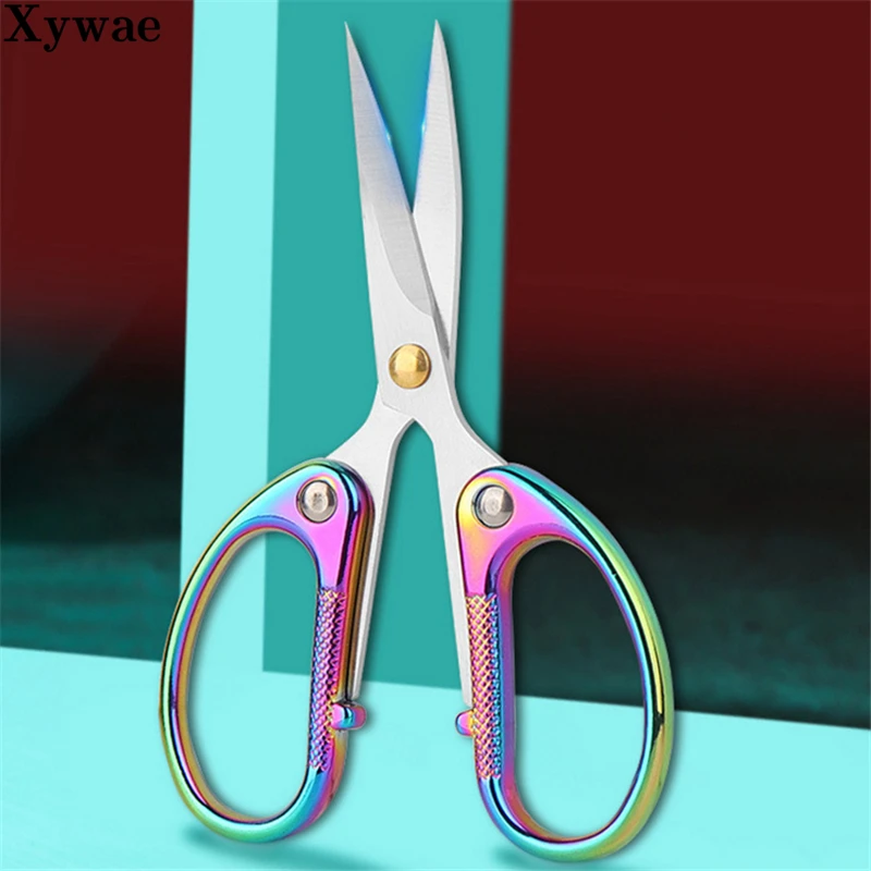 

Warped Head Embroidery Angled Scissors Needlework Thread Cutting Manicure Vintage Small Scissor Sewing Fabric Cross Stitch Tools