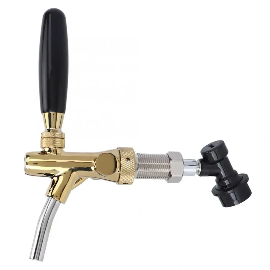 Регулируемый кран для пива из нержавеющей стали с шаровым замком домашнего