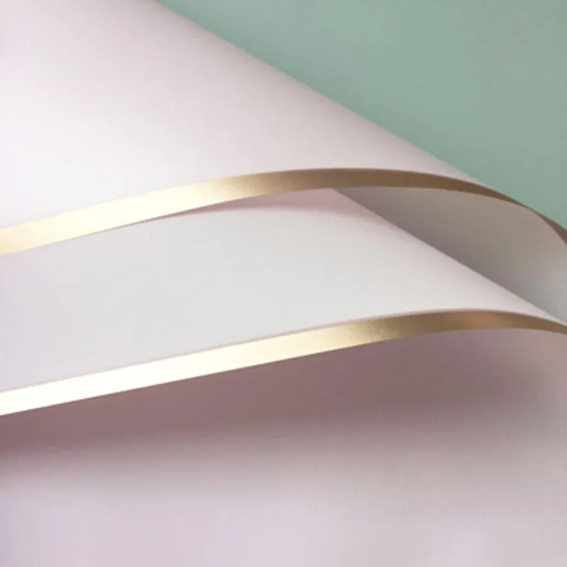 5 шт. Золотая рамка роза цветок оберточная бумага сделай сам корейский стиль пленка желе водостойкая