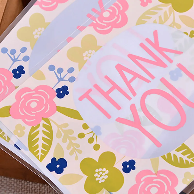 100 шт Подарочный пакет спасибо сумки упаковка подарок свадебные конфеты вечерние