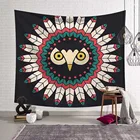 Настенный коврик с мандалой, зимний гобелен с индийской мандалой для пляжа, йоги, медитации, настенная подвеска, искусственная кожа, палатка на вынос