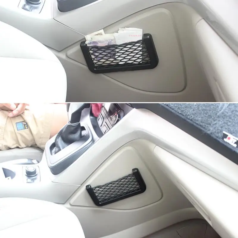 Аксессуары для автомобильного сиденья Сетчатая Сумка держатель телефона карман