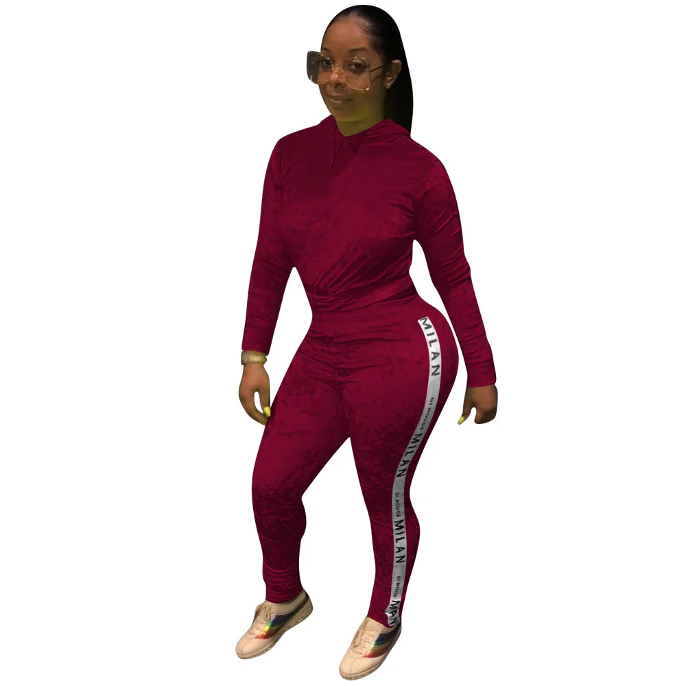 Письмо 2 шт. наряды для женщин Лето Весна с длинным рукавом Топы и набор длинных