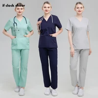 nursing scrubs women uniforms multicolor medical workwear pet clinic nurse working clothes wholesale prices unisex scrubs suits