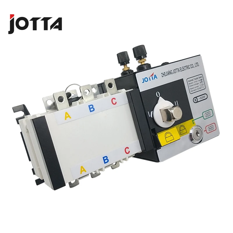 Jomall 100amp 220 V/230 V/380 V/440 V переменного тока 3-полюсный 3 фазный автоматический переключатель передачи ats