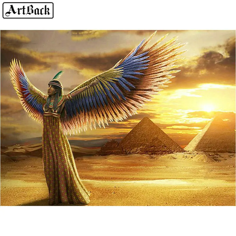 5d diy алмазная живопись египетская богиня Ангел полная квадратная Стразы 3d
