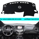 Накидка на приборную панель автомобиля, ковер для Infiniti QX60 JX35 2012 2013 2014 2015 2016 2017 2018 2019 2020