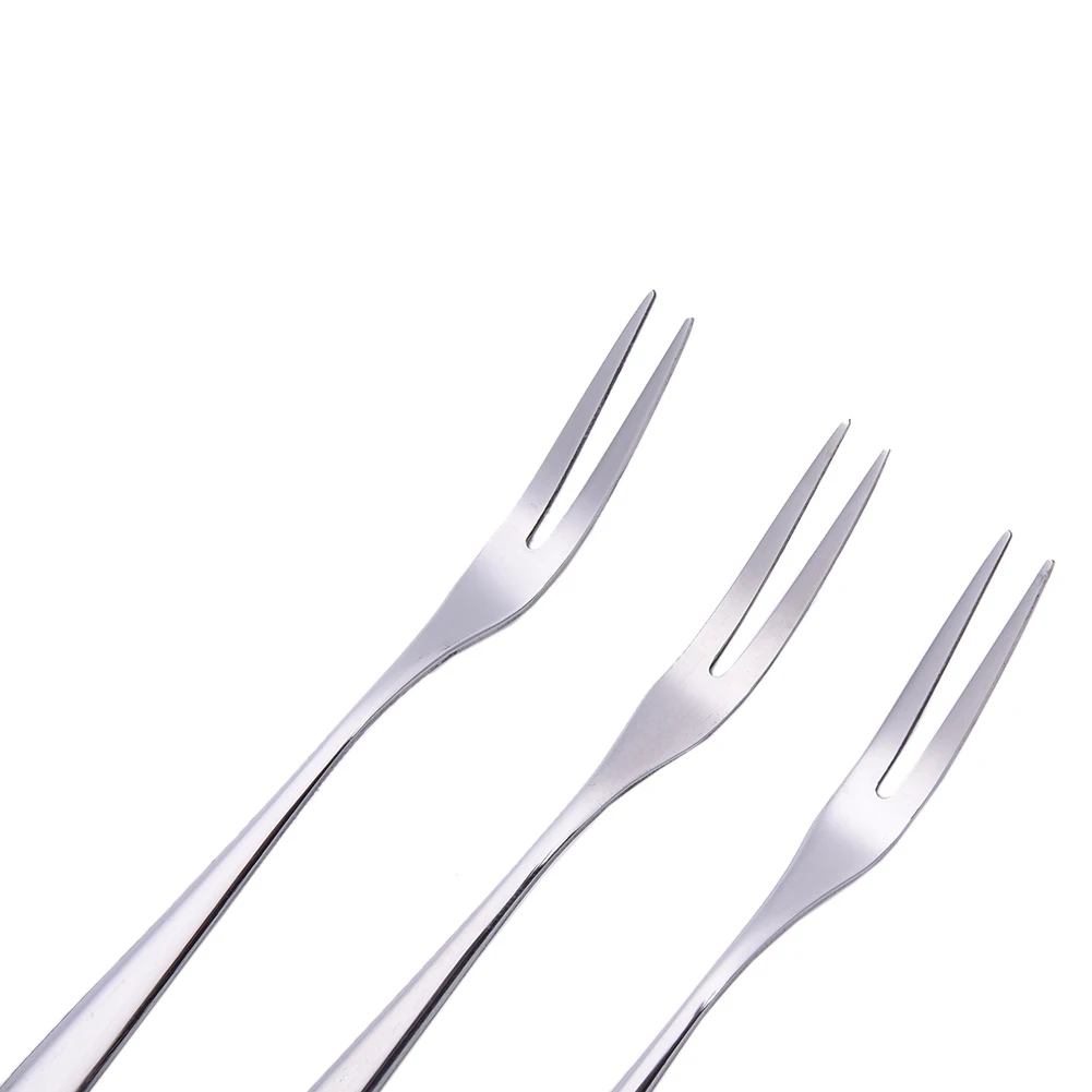 

Stainless steel fruit fork, cake dessert fruit fork, cute mini snail fork, two-tooth fork, home kitchen dessert fruit fork.
