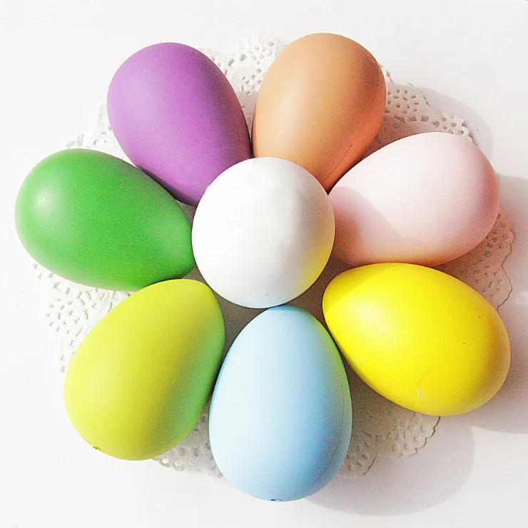 

Non-Hanging Lanyard 5x8cm Easter Painted Egg Model Egg Children Handmade DIY Painting Graffiti Plastic Egg Model