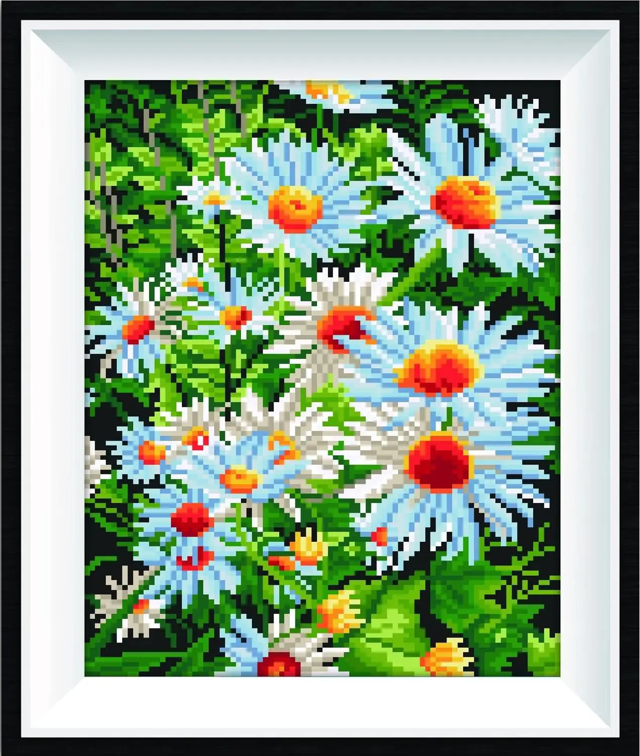 

5D AB Алмазная картина супер высокое качество кристальная вышивка белый цветок морская Вышивка крестом мозаичная вышивка бисером украшение ...