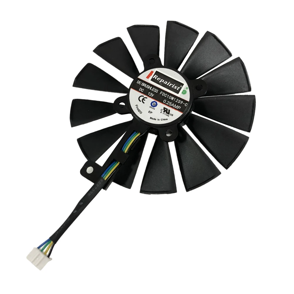 FDC10M12S9 C T129215SM PLD10010S12H GPU кулер для ASUS RX580 RX570/470 4G GTX 1070Ti 8G 1080Ti P11G GAMING охлаждения|Кулеры
