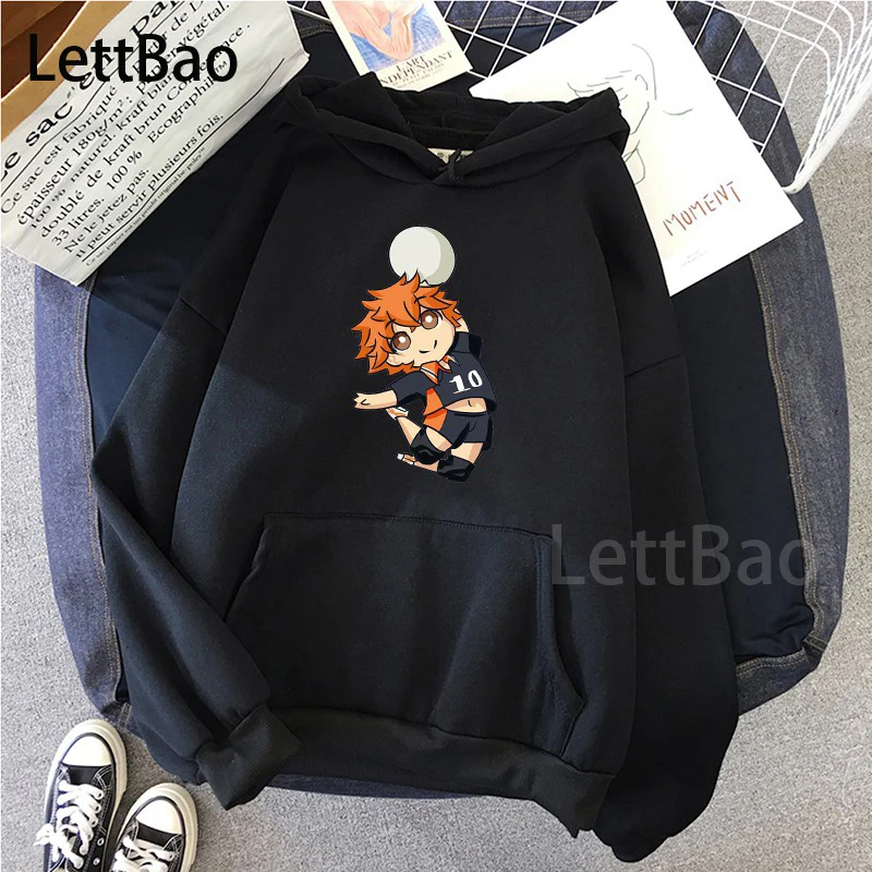 

Winter Unisex Hot Japanese Anime Haikyuu Hoodies Men Funny Karasuno Fly High Graphic Streetwear Male Warm Fashion Sweatshirts