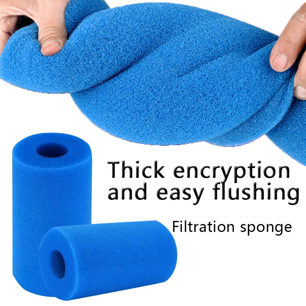 

Reusable Washable Swimming Pool Filter Foam Cylindrical Cartridge Sponge for Intex Filter Type A Cleaning Replacement