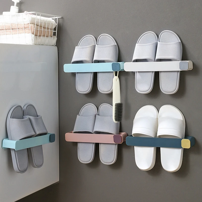

Wear Folding Slippers Wear Folding Shoes Wear Wall Slippers Portable Bathroom And Living Room Home Deco Shoe Organizer Rack