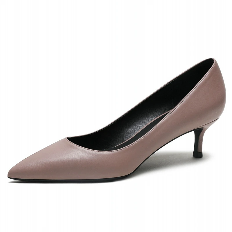 Модные черные туфли на среднем каблуке Новинка 2020 года Женская профессиональная