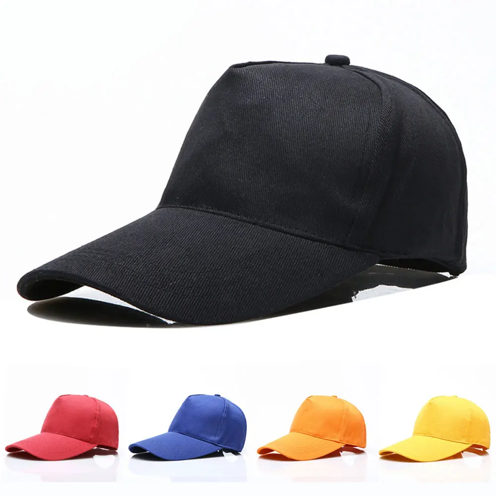 

Baseball Cap Solid Color Adjustable Unisex Baseball Cap Hat Sports Tennis Golf -MX8