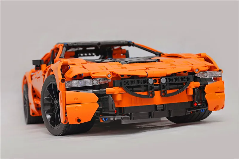 

lepinins technology small particle building block moc-43958 BMWins-I8 model sports car assembly toy difficult boy birthday gift