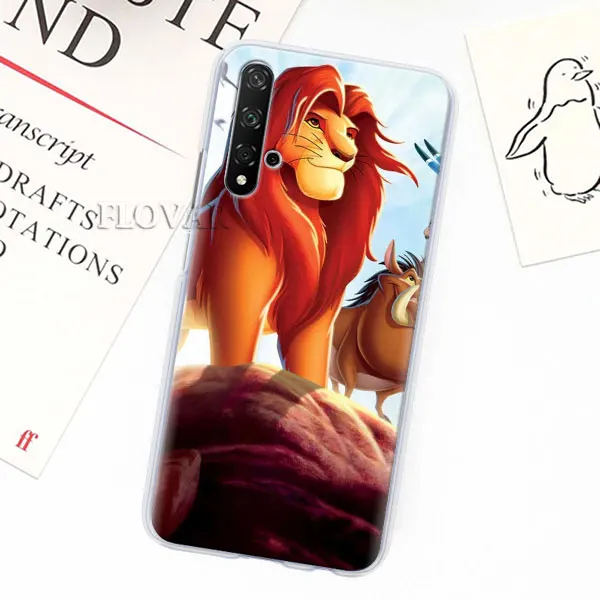 015 Чехлы для телефонов Lion King Simba для huawei Y5 Y6 Y7 Y9 Honor 20 Lite 8X 9X Pro View 20 жесткий чехол - Цвет: 015