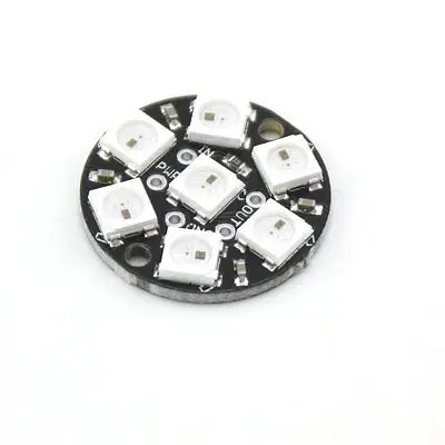 1 шт. 7-битная светодиодная круглая декоративная лампа WS2812 5050 RGB | Электронные