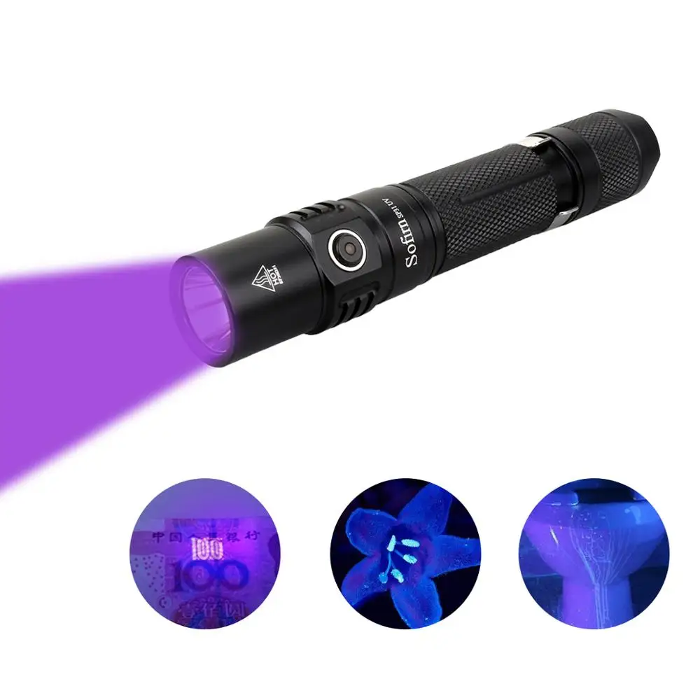 

Sofirn SP31UV 18650 Flashlihgt Black 365nm LG UV LED Flashlight