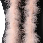 13 г, белые перья марабу, шаль из ленты длиной 2 метра для украшения свадебной вечеринки, аксессуары для рукоделия, шлейф