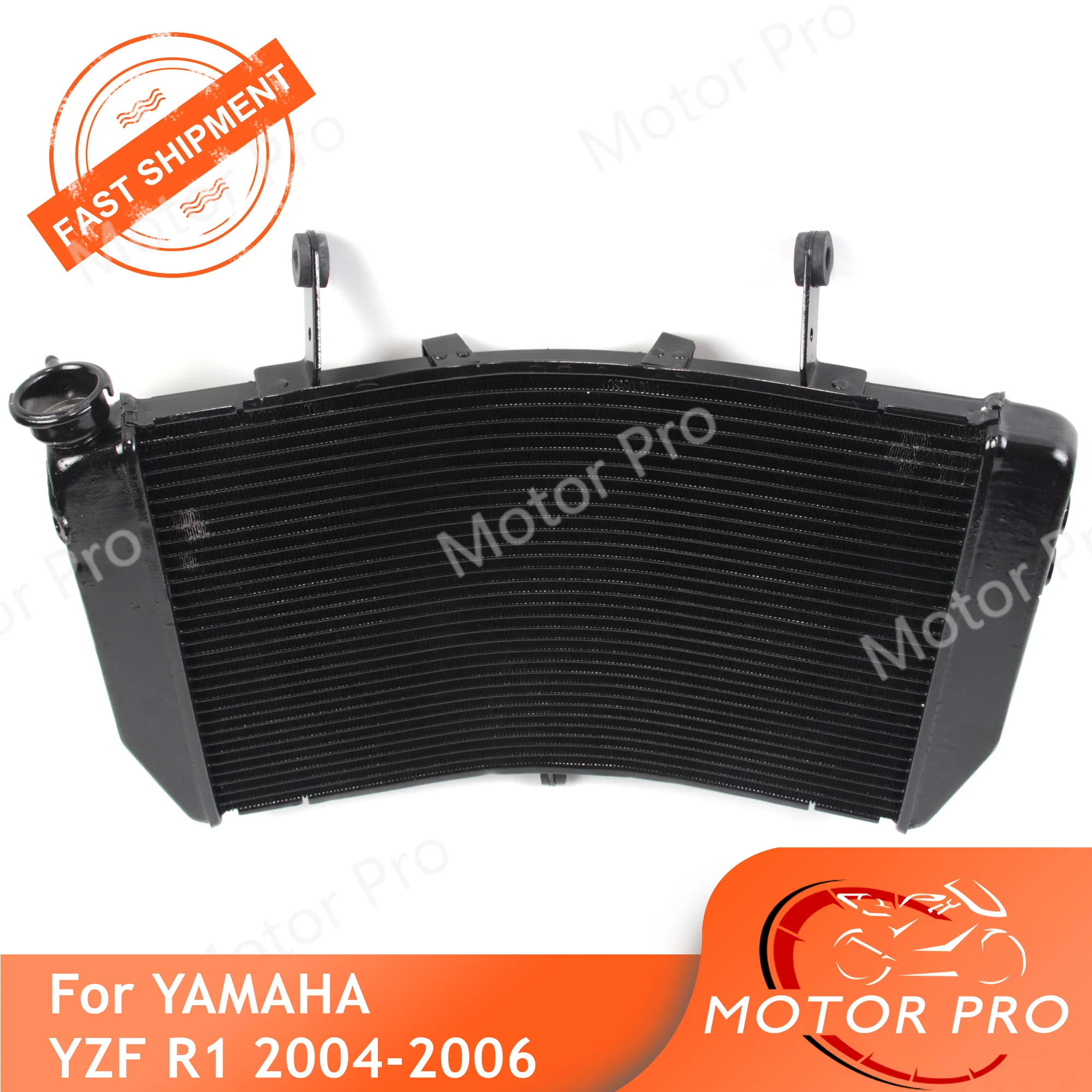 Radiator For Yamaha YZF R1 2004 2005 2006 Cooling Cooler Motorcycle Replacement Accessories YZF-R1 04 05 06 Aluminum Black | Автомобили и