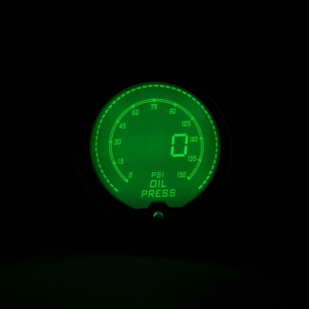 "(52 мм) EVO lcd 7 цветов выбираемый датчик давления масла 0-150 psi Boost контроллер с Oi фильтр Сэндвич пластина адаптер