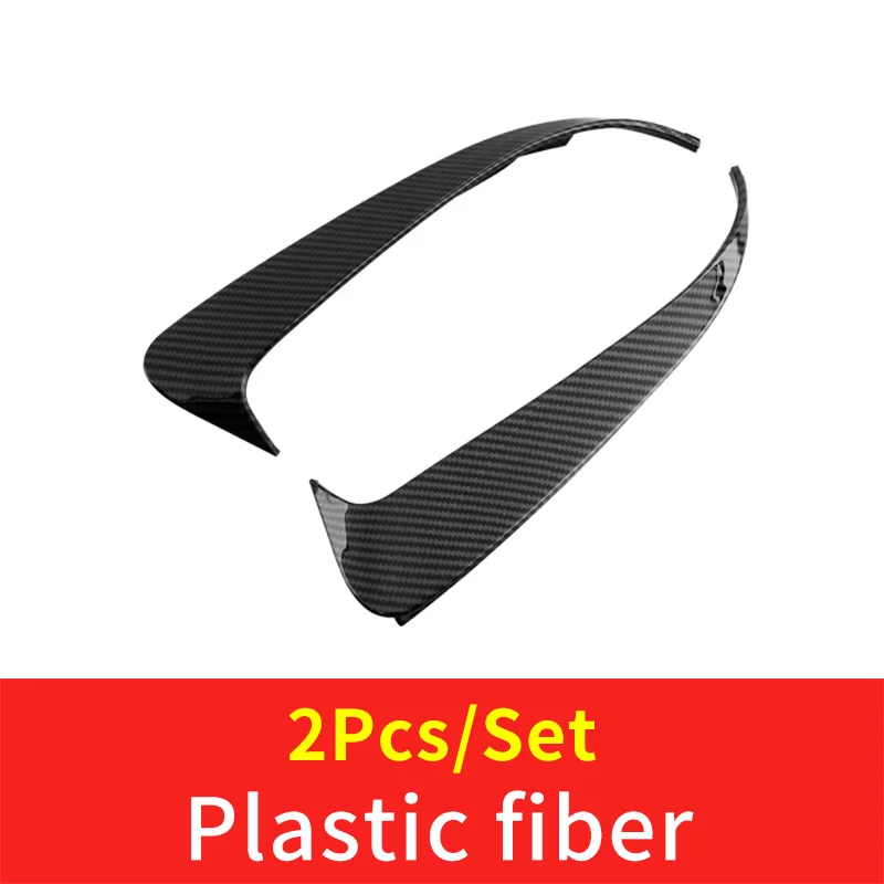fiber W205 2pcs Задний противотуманный светильник для mercedes w205 amg Mercedes c class аксессуары W205 mercedes w205 углеродное волокно внешняя отделка - Название цвета: fiber W205 2pcs