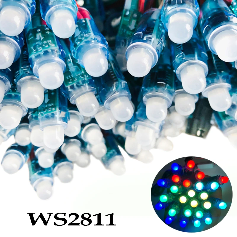 50 шт. WS2811 полный Цвет светодиодный пиксель светильник модуль RGB цифровой
