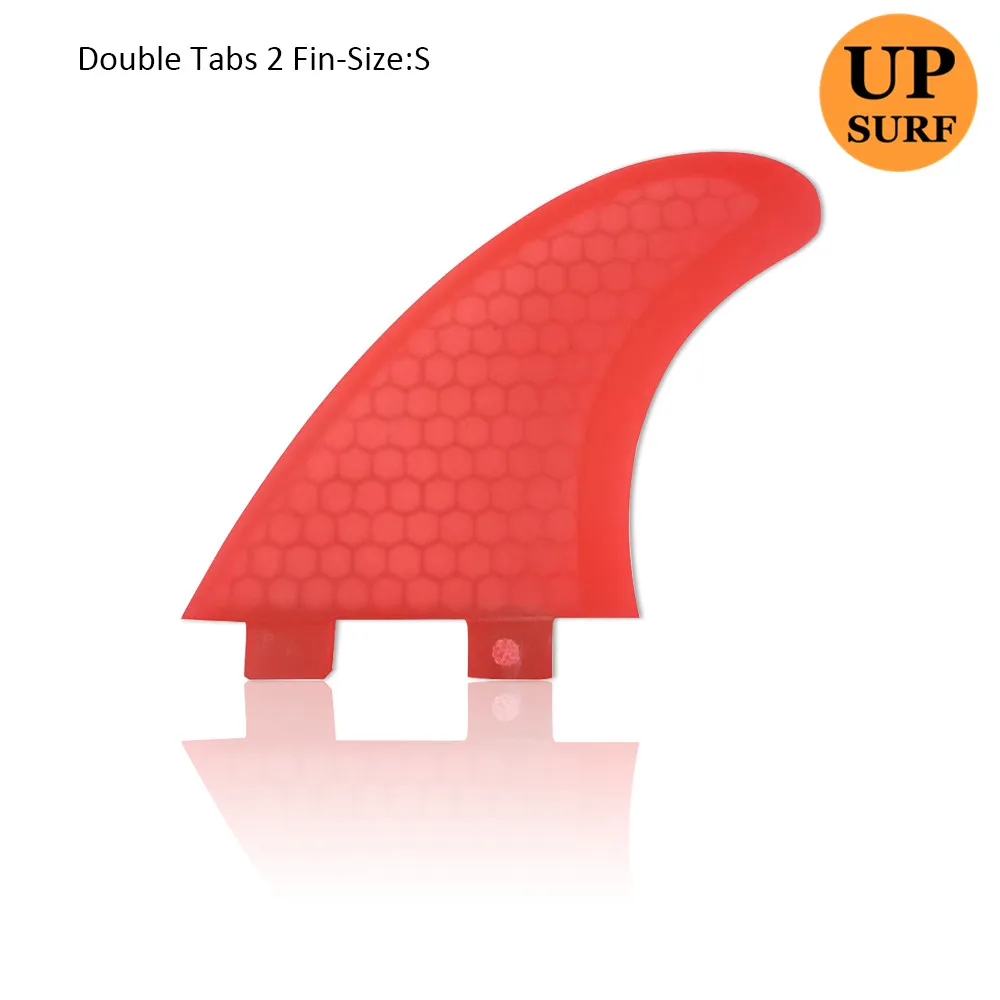 Двухслойные плавники для серфинга размер M сотовые из стекловолокна красного
