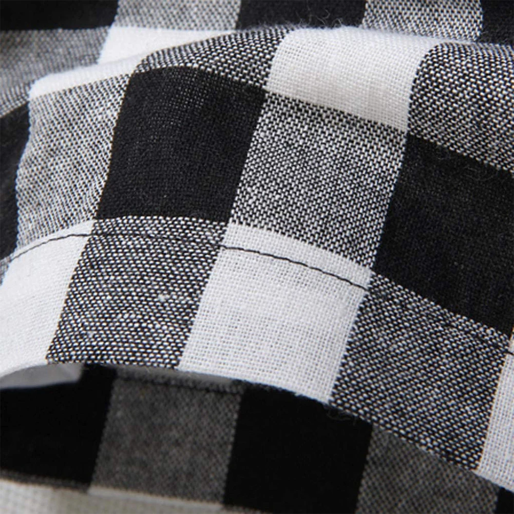 

2021 New Summer Fashion Mens Plaid Shirt Short Sleeve Casual Plaid Slim Fit Button Down Top Brand Classic Short Sleeve Shirt