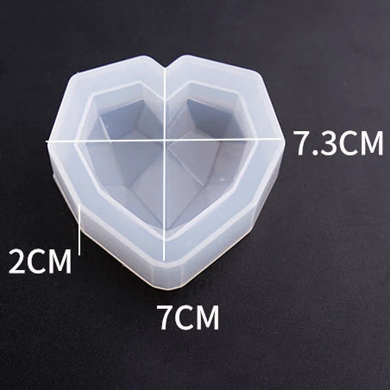 

Diamond Heart Shaped Silicone Jewelry Mold Handcraft Epoxy Tools For Making Jewelry Accessories