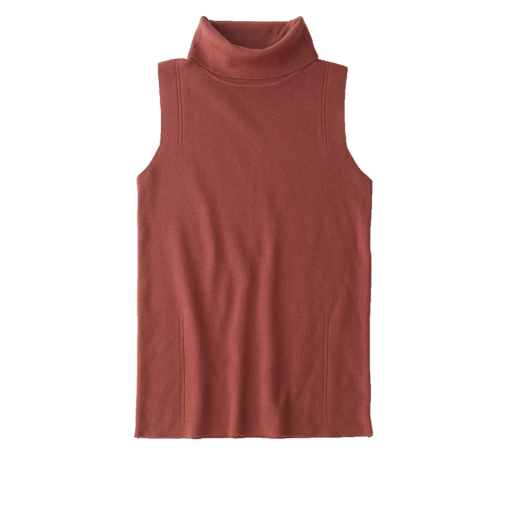 2019 Новый Модный женский трикотажный однотонный вязаный жилет без рукавов с