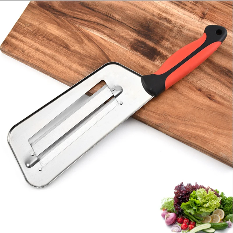 Vegetable Slicer Knife Double 2 Slice Blade Slicing Kitchen Knife Fish Scale Cleaner Knive Cabbage Slicer