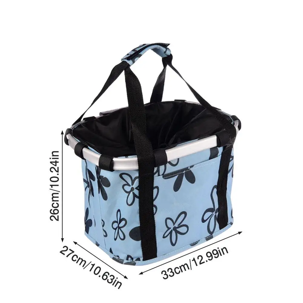 Велосипедная корзина складная переноска для маленьких домашних питомцев кошек и