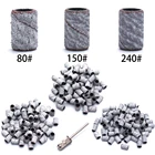 Шлифовальные ленты для ногтей Zebra, 100 шт.компл., шлифовальные насадки, пилка для маникюра и педикюра, электрическая машинка для удаления кутикулы