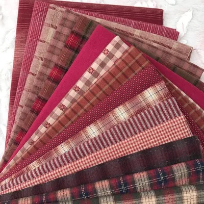 CC743-10pcs 23x33cm polychromatic the cheapest Japanese first dye washed fabric stitching dol DIY fabric plaid cotton doll cloth D30 - Цвет: CC743-10pcs