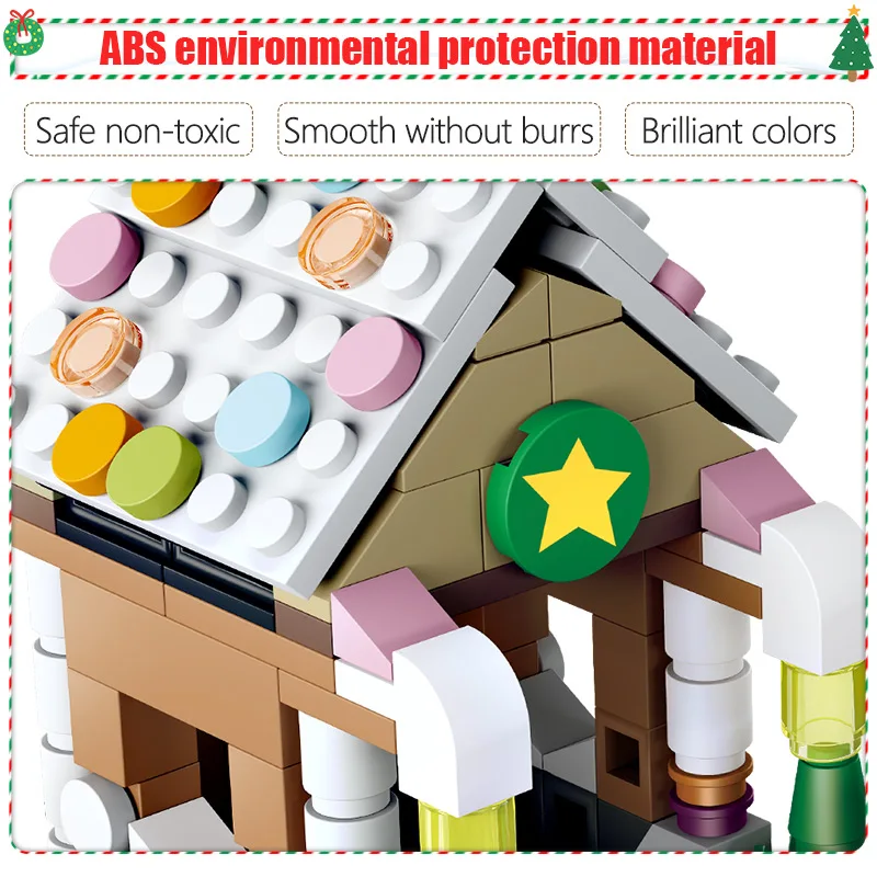 741 шт. создатель города Рождественская елка снеговик дом строительные блоки