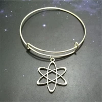 atom bracelet chemistry bracelet atom bangle graduation jewelry symbol jewelry