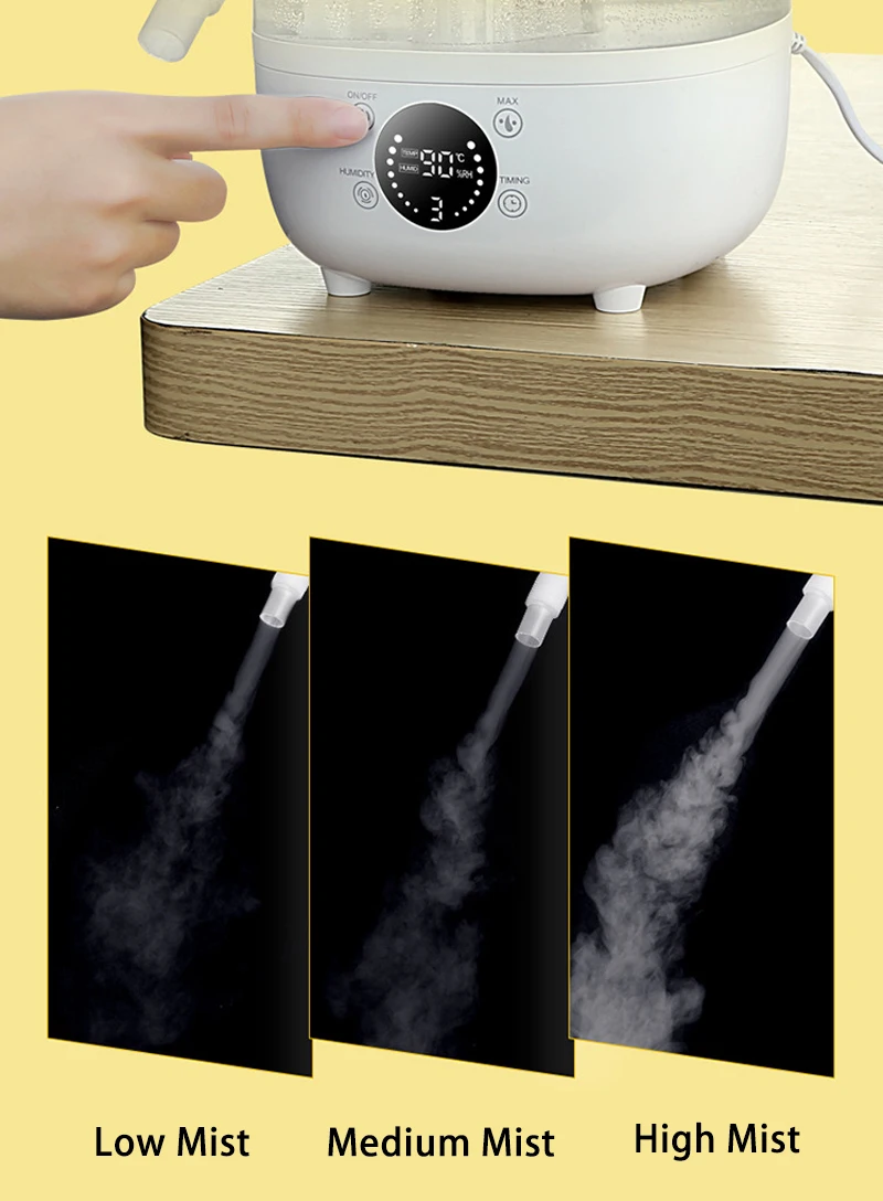 4L Reptile Terrariums Humidifier Fogger with Humidistat and Timer for Amphibians Herps Evergreen Pet Vivarium Mister | Бытовая техника