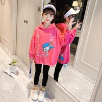 girls suits sweatshirts%c2%a0 pants sets kids 2021 cartoon spring autumn cotton long sleeve high quality teenagers sport tracksuits