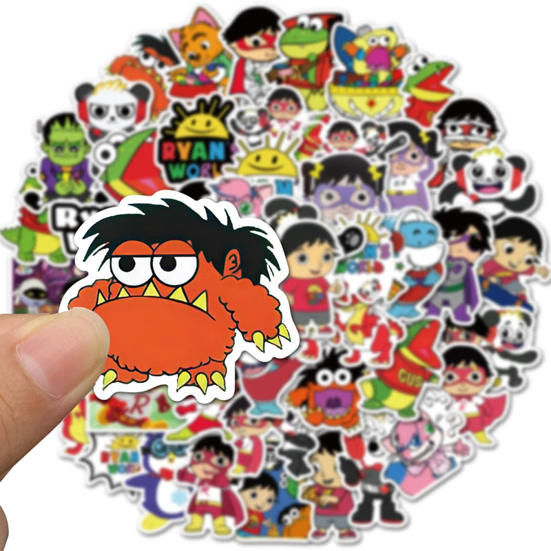 

10/30/50/100Pcs Ruian world Stickers cute Anime Sticker Laptop Pvc Waterproof Cartoon Graffiti Decals Kids Classic Toys Gifts