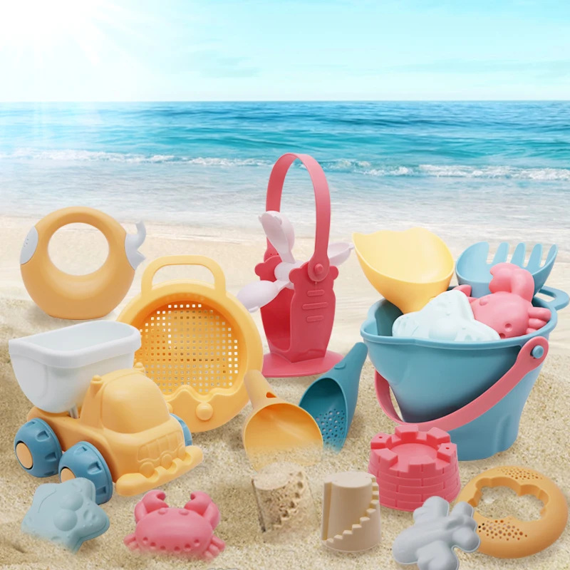 

Children Beach Toys5-17pcs Kit Baby Summer Digging Sand Tool with Shovel Water Game Play Outdoor Toy Set Sandbox for Boys Girls