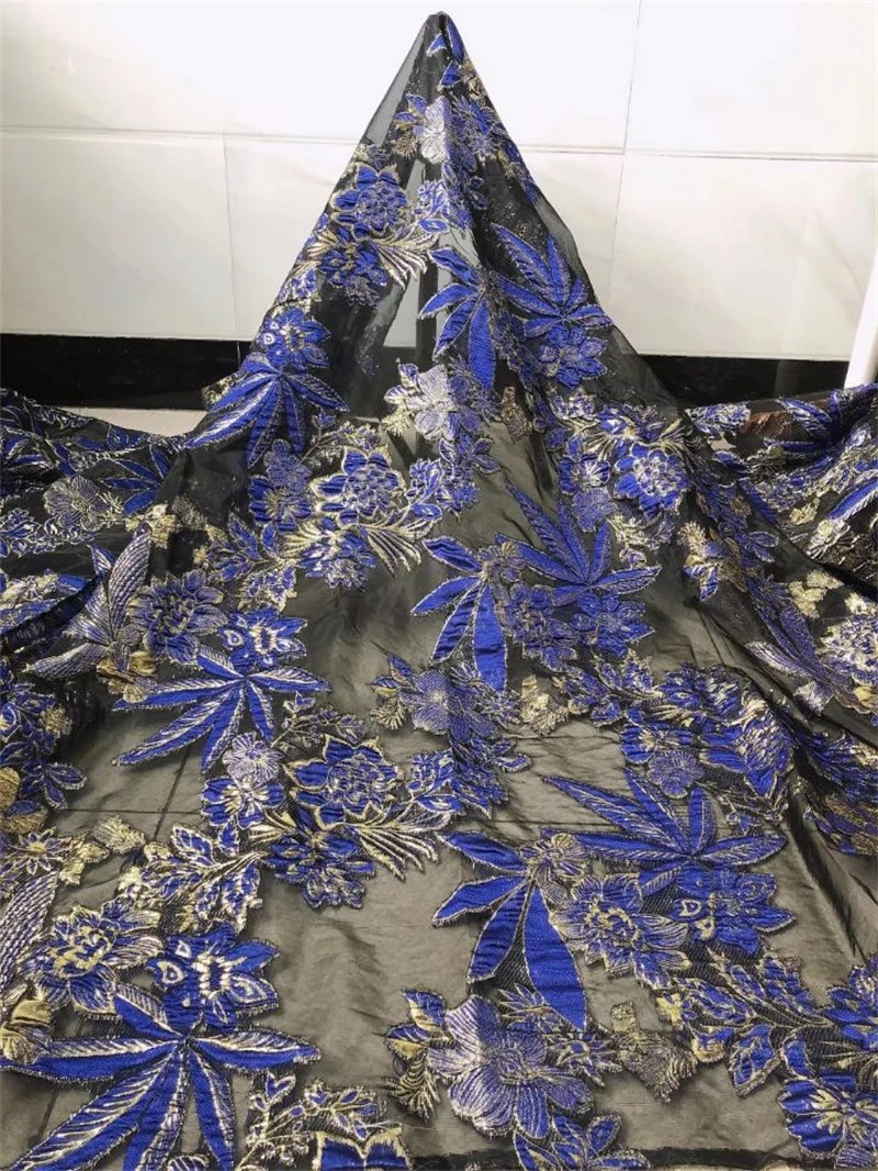 5 ярдов/партия красная жаккардовая вышивка черная французская сетчатая