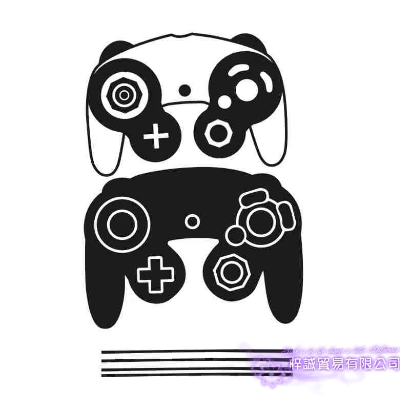 Игра наклейка на ручку Видео игровой контроллер Стикеры играть плакаты тематики