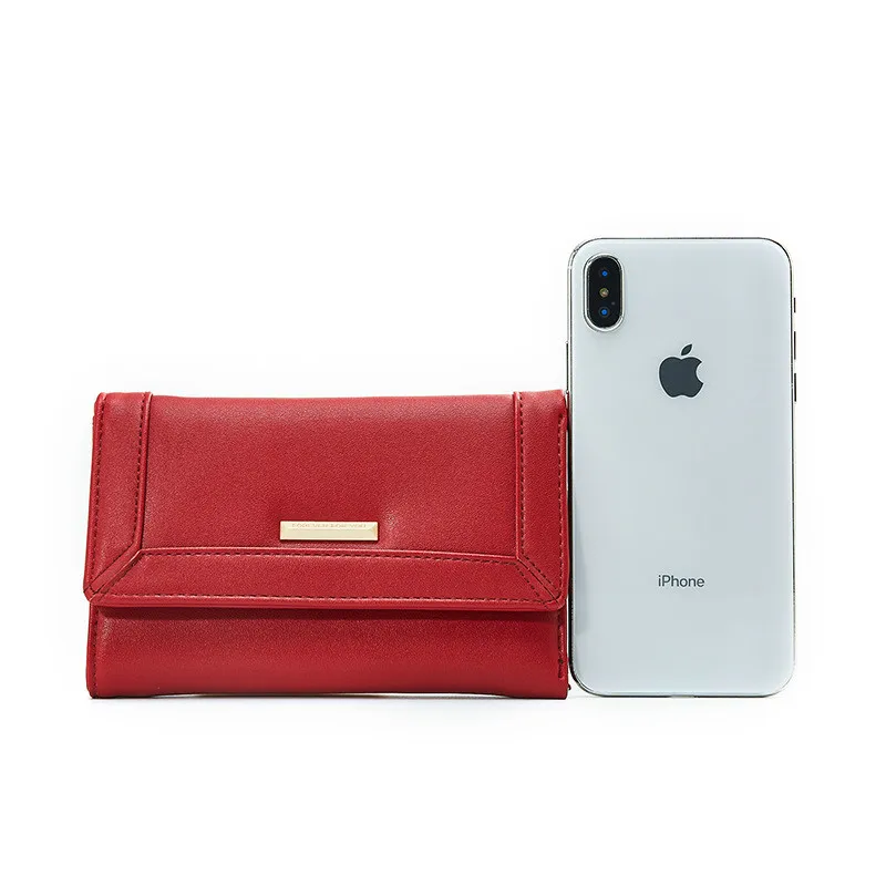 

2020 new multi-card coin purse mini fashion solid color short multifunctional clutch women wallet