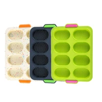 baguette baking tray non stick perforated pan loaf baking mould for baking french bread breadstick and bread roll